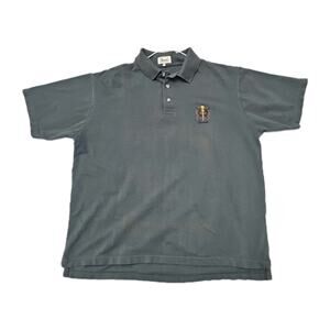 VINTAGE 1990’s Harrods London Knightsbridge T-Shirt Mens MEDIUM Embroidered LOGO